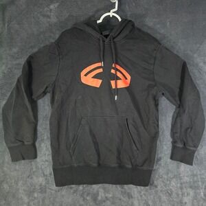 Helmut Lang Black Hoodie Limited Edition Halloween Graphic Print Mens Size Large